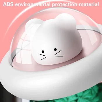 

Dimming Children Space Mouse Bedroom Desktop Bedside USB Charging Mini Cute For Kids Baby Holiday LED Night Light Gift