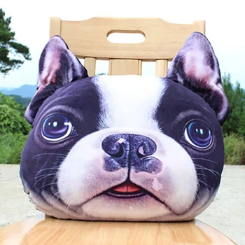 

Dog Head Creative Animal Pillow Husky 3D Funny Cartoon Cat Cushion Bulldog#1