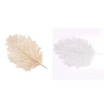 

Placemats Elegant Style Coasters Hollow Out Pad Leaves Design Set of 4