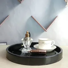 Черный Мраморный поднос для дома мягкое украшение модель украшения комнаты косметический лоток для хранения ванной комнаты