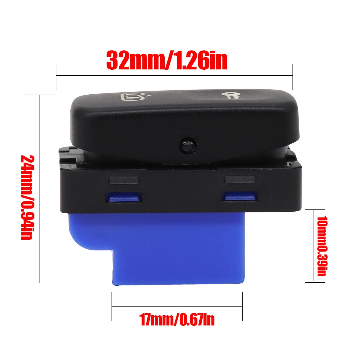 Central Door Lock Switch Button car lock push button latch lock intelligent door lock With Backlight For Skoda Octavia MK2 1Z 2004-2013 Skoda Yeti 2009-1Z0962125A 1ZD962125A