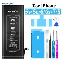 NOHON Батарея для Apple iPhone 6S 6 5S 7 8 iPhone6S 1700mAh~ 2265mAh высокой Ёмкость Bateria+ инструменты для iPhone 6S 6 5S 7 8 батареи