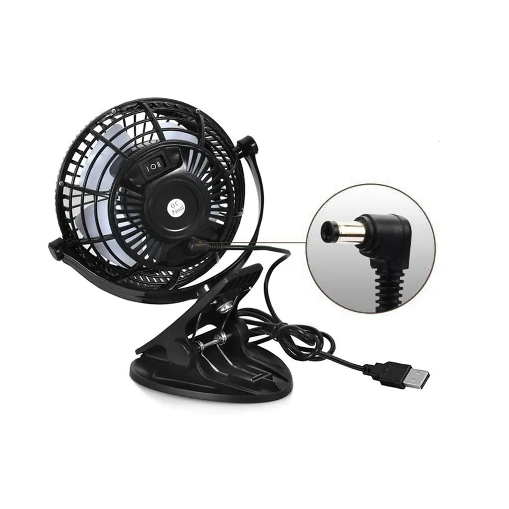 360 Degreen Rotation Portable USB Desk Fan Electric Desktop Computer Fan Clip Design Desk Electric Fan For Home Office