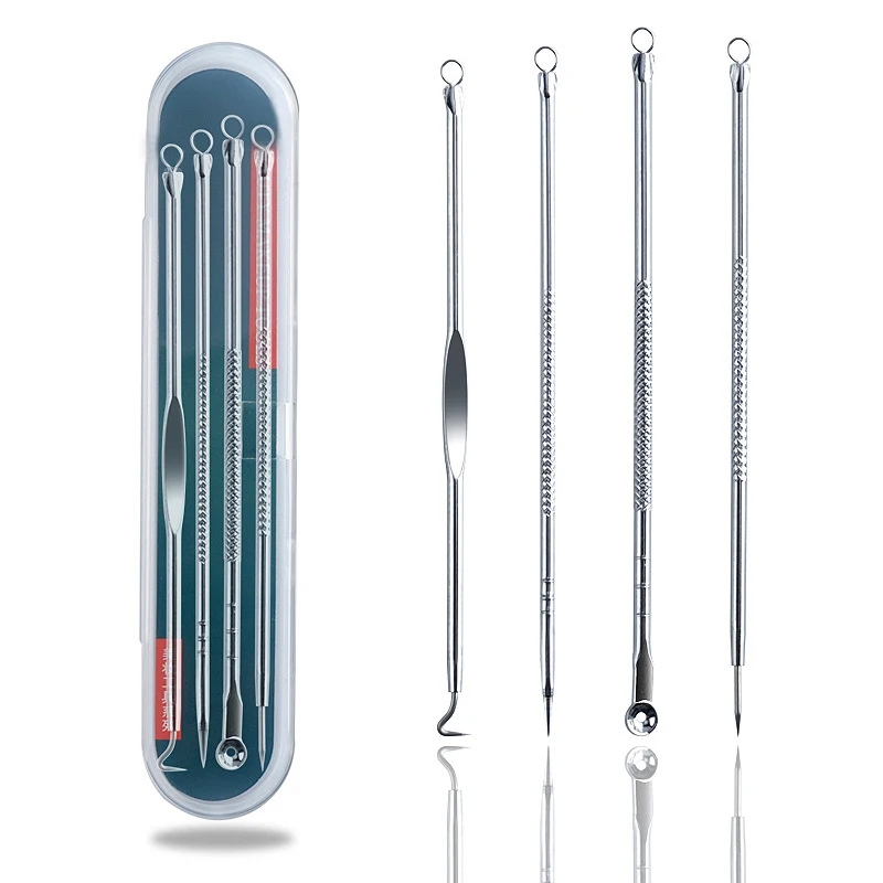 Blackhead Extraction-Tool-Set Removal-Needle Facial Cleansing for Health-Care 4pcs/Lot