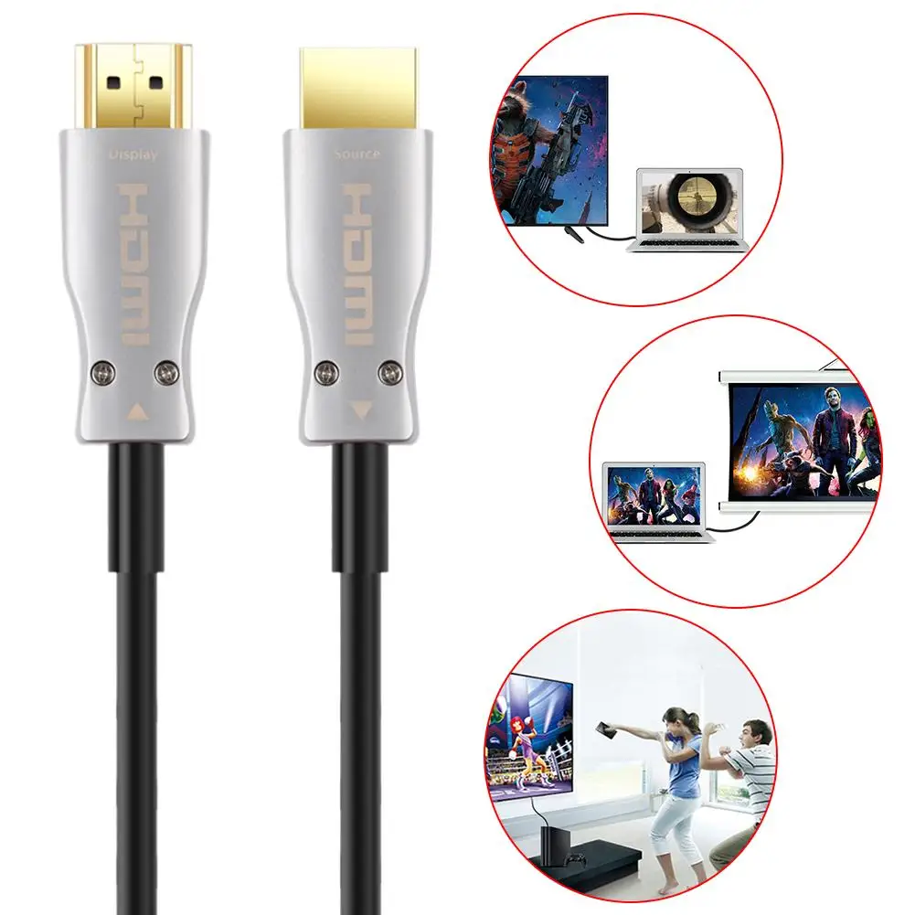 

HDMI Cable Video Cables Optical Fiber HDMI Cable 2.0 Version 4K60hz HD Cable Splitter Switcher 1M 2M 3M 5M 8M 10M 12M 15M