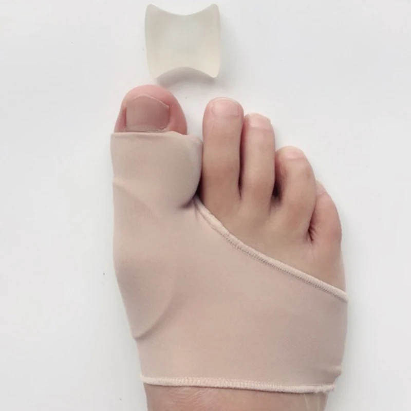 Hot Sale 2Pcs Bunion Corrector Gel Pad Stretch Nylon Hallux Valgus Protector Guard Toe Separator Orthopedic Protector