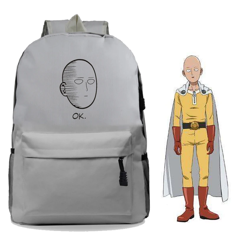 

ONE PUNCH-MAN Backpack School Rucksack Fashion New Pattern Multifunction School Bag Beautiful Color Printing Boys Girls Backpack