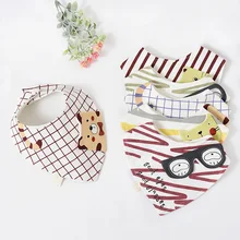Детские хлопковые нагрудники, детские вещи, детские тканевые Слюнявчики для прорезывания зубов, водонепроницаемые нагрудники с рисунками животных, полотенца для кормления