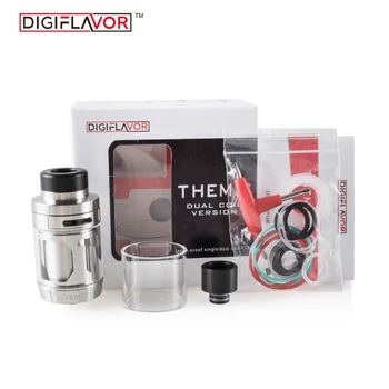 

Original Digiflavor Themis RTA Dual Atomizer 5ml Tank Capacity Mesh Version and Dual Coil Version Vape Cores E-Cig