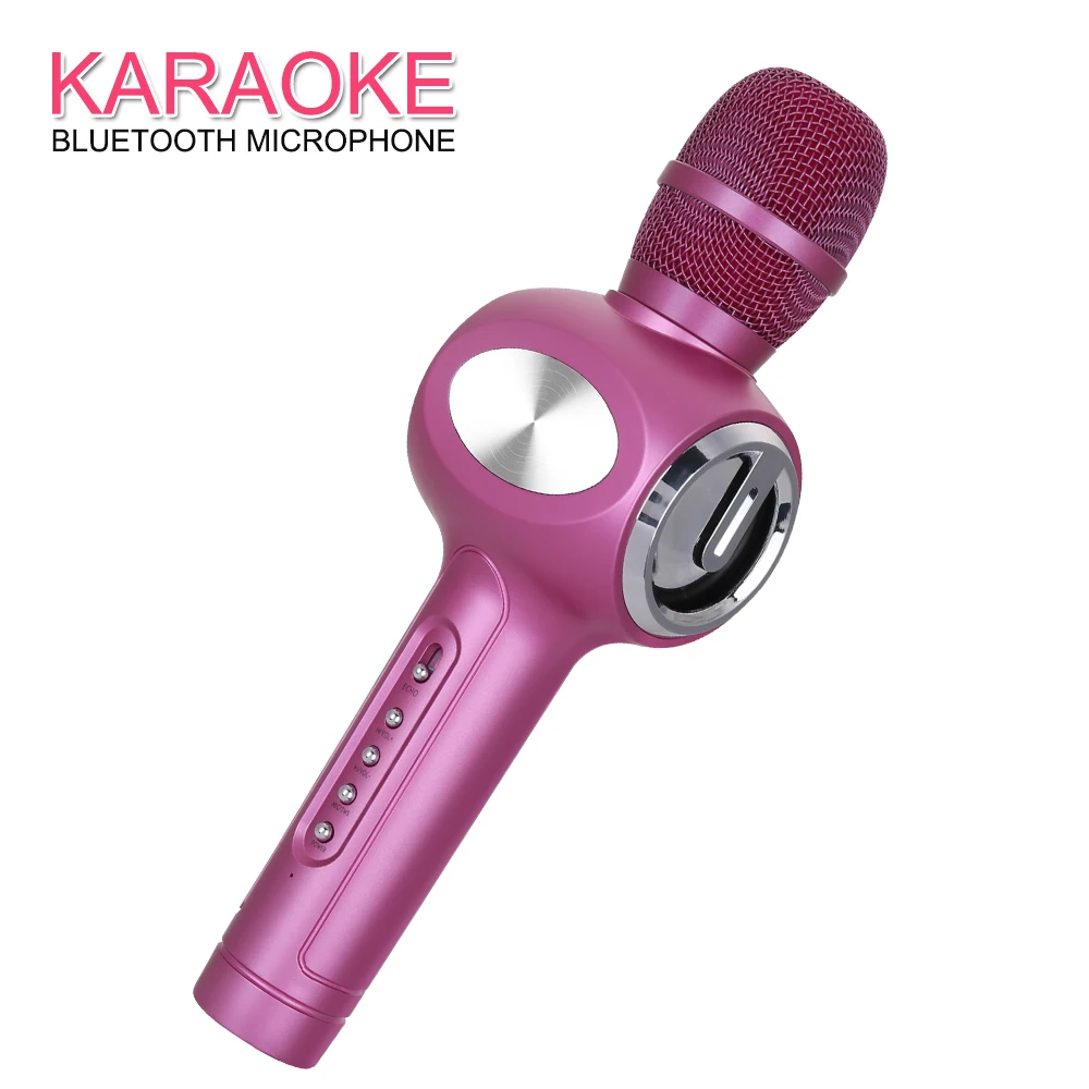 

Wireless Microphone Bluetooth Mikrofon Karaoke Machine Support Duet Singing for IOS Android Phone