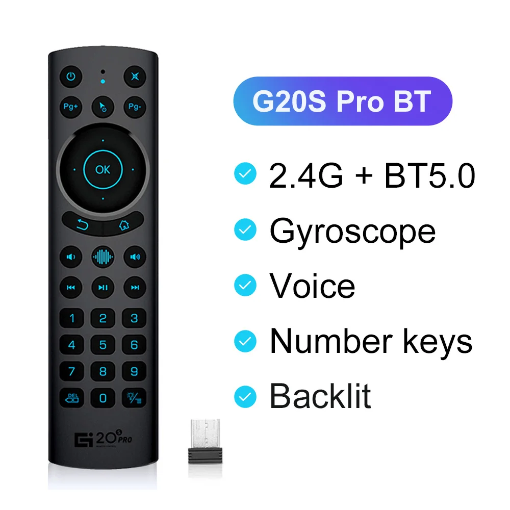 VONTAR Pro Voice Remote Control: Wireless Air Mouse with IR Learning & Gyroscope