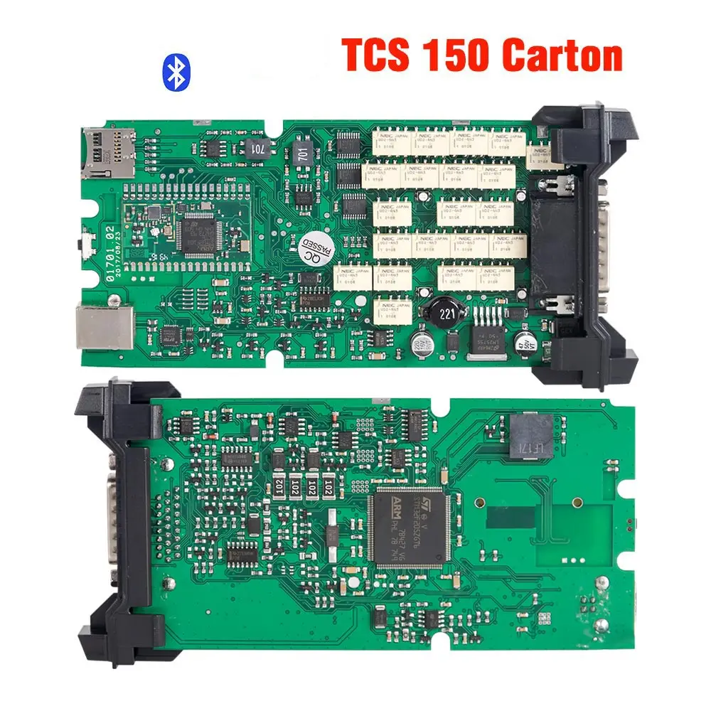 TCS 150 1 Один зеленый PCB CDP tcs pro многоязычный multidiag pro с bluetooth V2016R1 tcs pro obd2 диагностический инструмент - Цвет: TCS 150 1