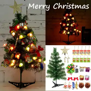 

60cm LED Christmas Tree Table Decoration Festival Party Ornament For Home Office Tabletop Shop Window DIY Christmas Decor