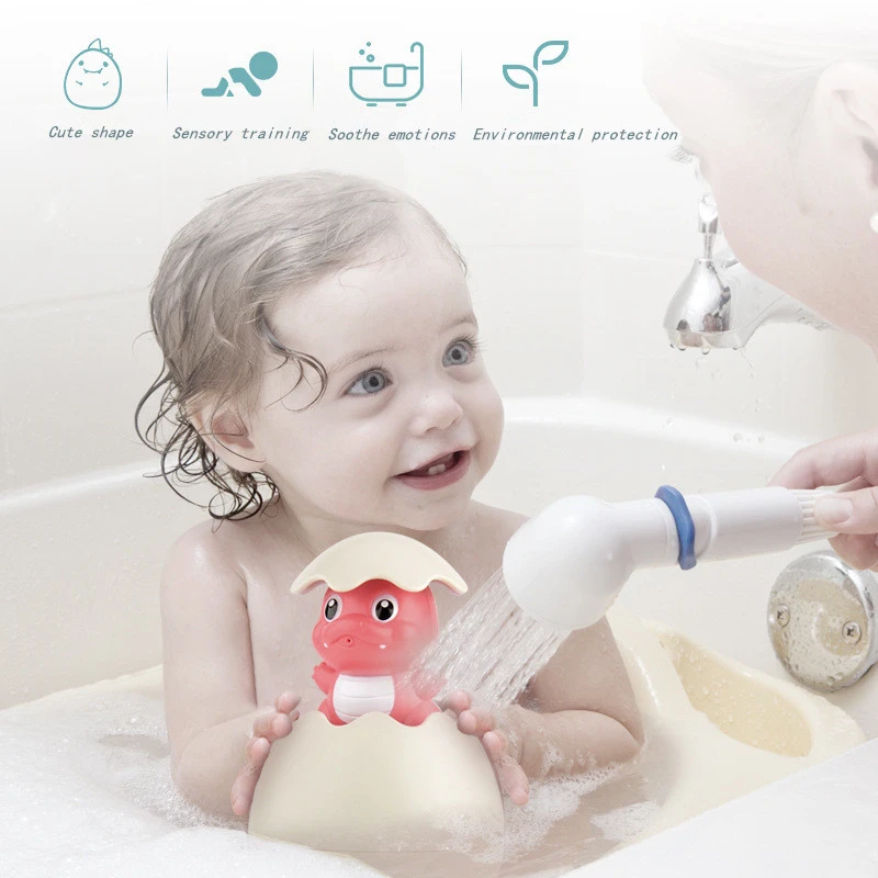 Детская игрушка с водяным распылителем маленькая Желтая утка душ Купание в ванной Детские Игрушки для ванны плавающая вода спрей яйцо