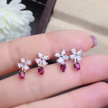 

Garnet Earring Natural And Real Garnet Earring 925 sterling silver Fine jewelry Garnet Earring