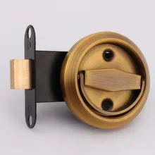 Silver Door Lock With Screws Single-sided Invisible Door Lock Door Knobs Stainless Steel Cabinet Square Tongue Handle Pulls