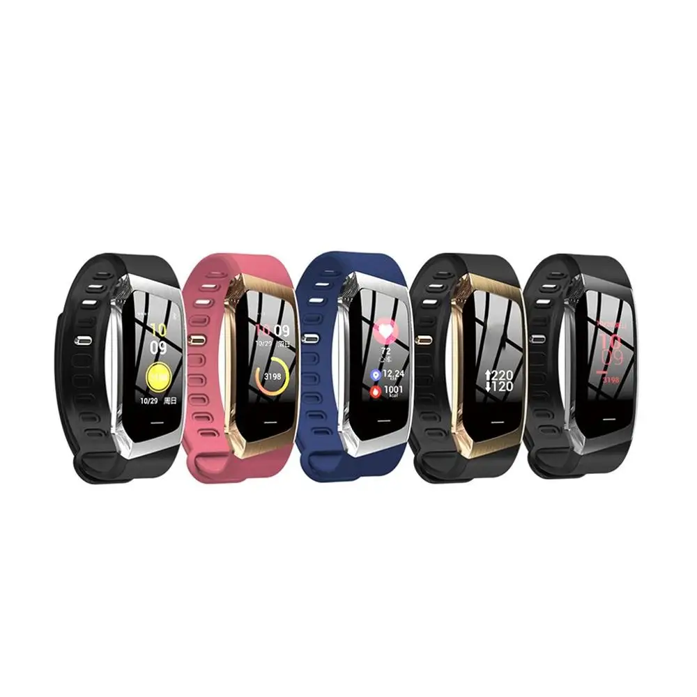 E18 Smart Bracelet Waterproof Fitness Tracker Watch Heart Rate Monitor Pedometer Smart Band Women Men