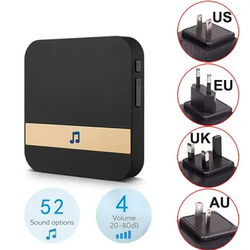

WI-FI Video Door Bell EU US UK AU plug Phone Indoor Door Bell WIFI Doorbell For TY-1080P-L2 Wireless Security Camera