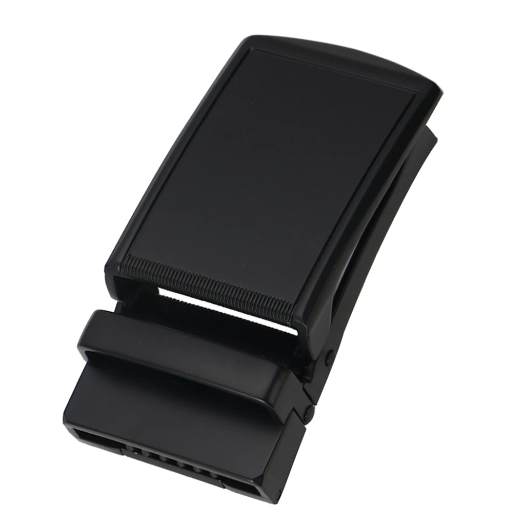 Men Belt Buckle Automatic Slide Click Buckle Ratchet Leather Belt Buckle