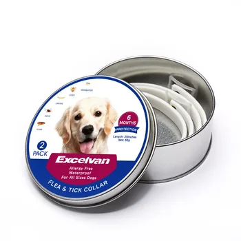 

2020 2Pcs/Set Pet Dog Cat Collar Anti Flea Ticks Mosquitoes Protective Collar Adjustable Waterproof 6Months Long-term Protection