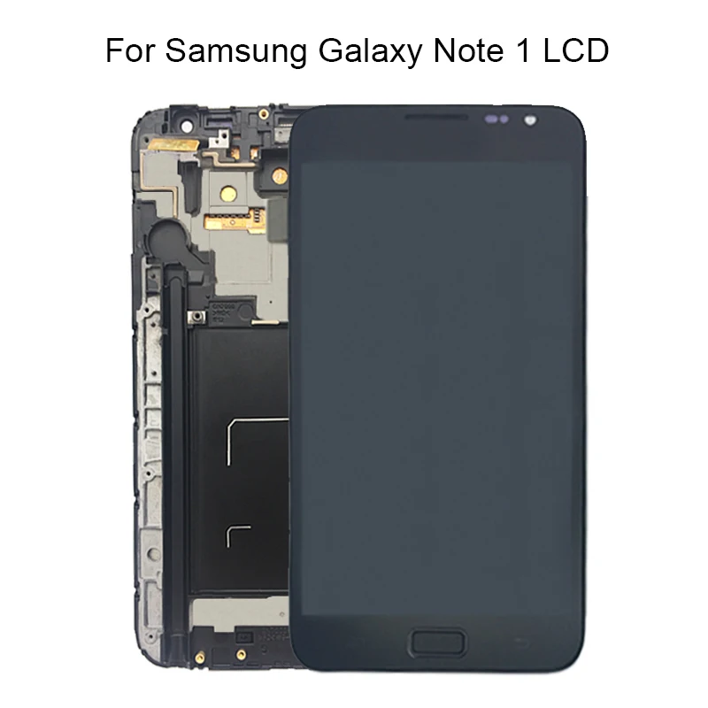 KJT 100% протестированный супер Amoled ЖК-дисплей с рамкой для Samsung Note 1 I9220 N7000 запасные