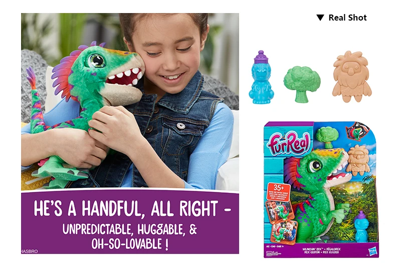 Hasbro FurReal Friends Walkalots большой Wags Единорог кошка, большая собака, котенок, Lil' Wags кролик, ходунки мех Домашние животные игрушки и подарки для детей