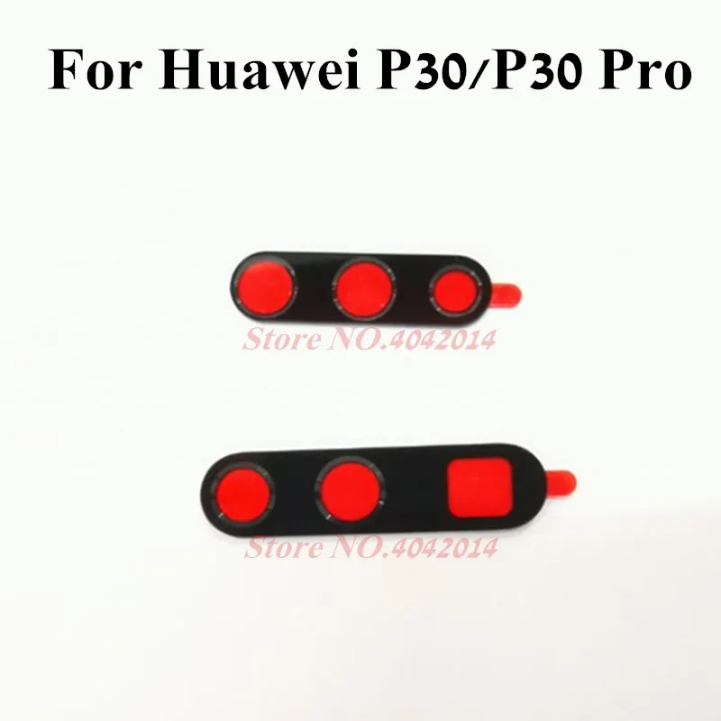 100 шт./лот объектив задней камеры крышка для huawei P30 P30 Pro замена стеклянных линз запасные части с наклейками