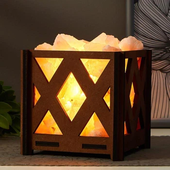

Salt Lamp with dimmer "basket B rhombus" E14 15 W 14x14x18 cm 5218983