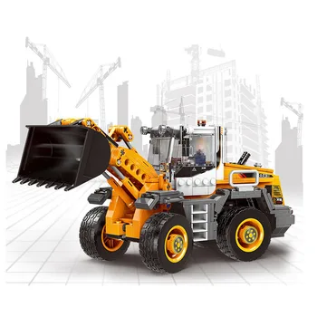 

2019 City Technic Series 694Pcs Construction Truck Wheel loader Model Building Blocks Toys For Children Christmas Gifts
