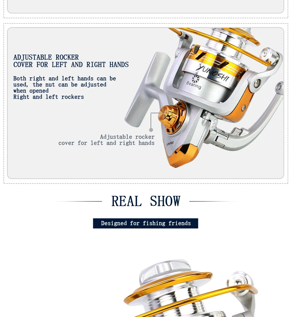 new wheels spinning reel 5.5:1 series fishing reel Spinning wheel carretilha de pesca fishing feeder Sea fishing ree