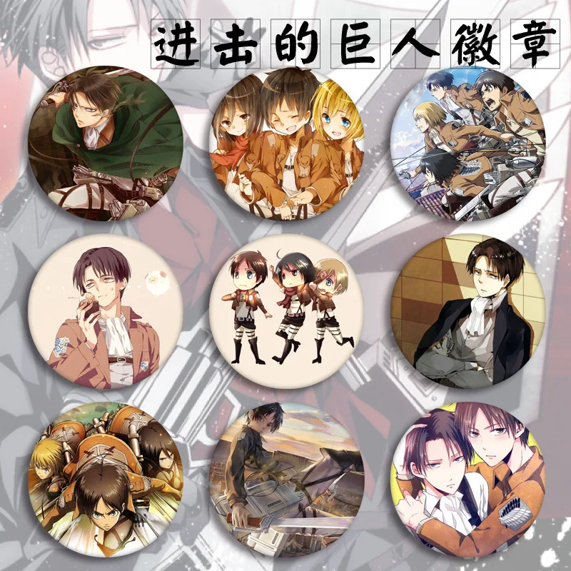 

1pc Anime Attack on Titan Shingeki No Kyojin brooch Acrylic Icons Badges