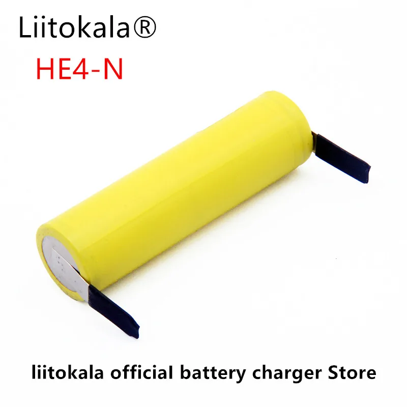 1-10 шт LiitoKala для HE4 18650 2500 mah 20A 18650 литий-ионная аккумуляторная батарея безопасная батарея для ecig/скутера+ никель