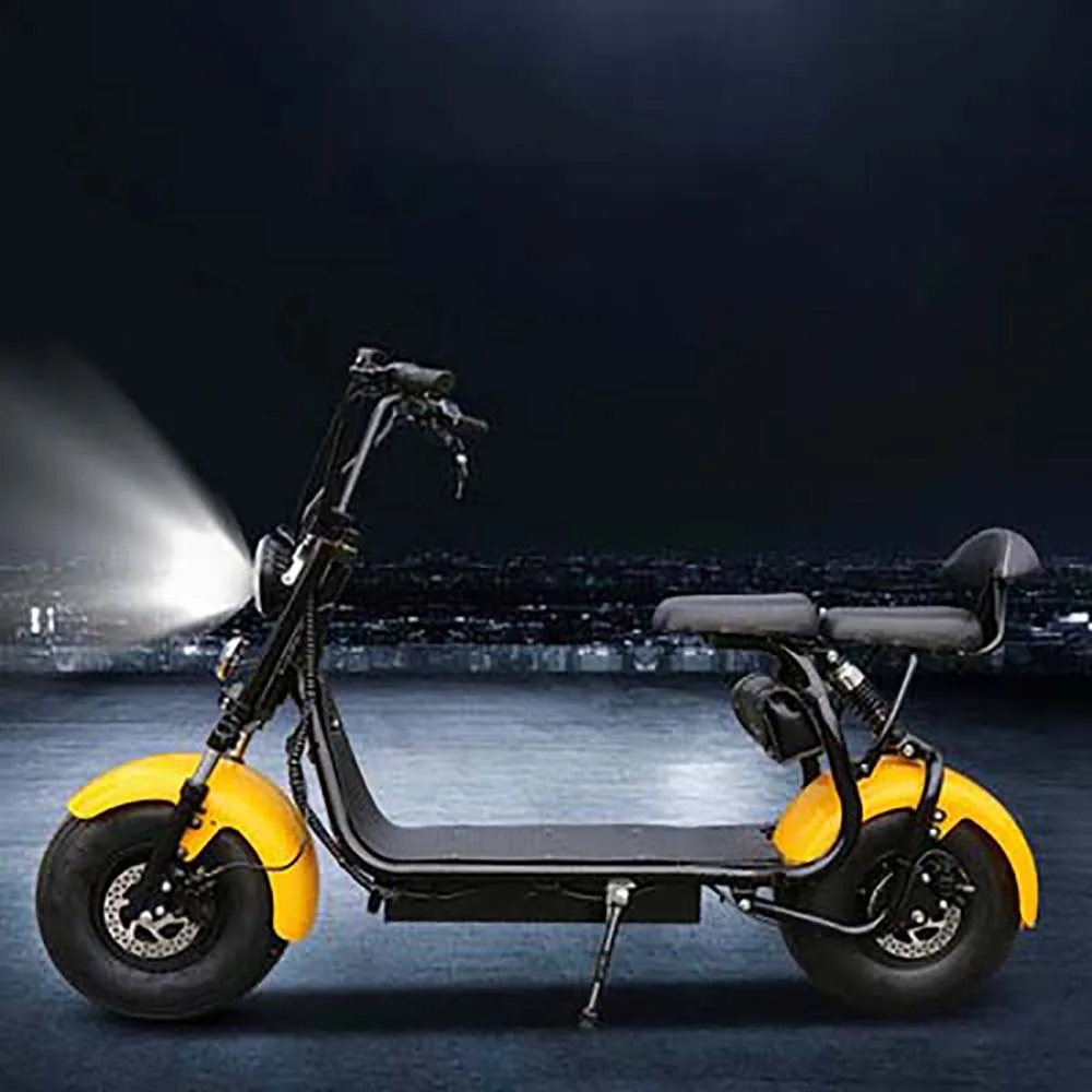 Best Citycoco LED Headlight 1500W Brushless Motor Lithium Battery 60V 12A Front And Rear Disc Brakes  Customizable Electric Scooter 3