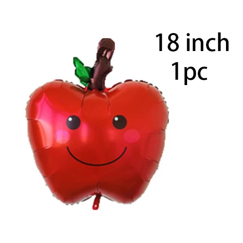 Apple Elf Moose Deer Animal Foil Helium Balloon Merry Christmas New Year Xmas Decorations Birthday party decorations kids - Цвет: Apple