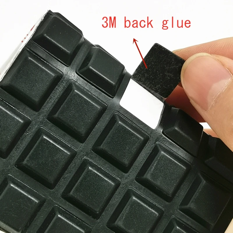 Black Self Adhesive Hemisphere Silicone Rubber Bumpers Soft Transparent Black Anti Slip Feet Pads Damper
