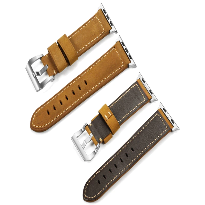 New Genuine Leather Strap Loop For Apple Watch 4 5 Band Size 40/44/42/38mm Sports Strap For iwatch Series 3/2/1 Bracelet band New Genuine Leather Strap Loop For Apple Watch 4 5 Band Size 40/44/42/38mm Sports Strap For iwatch Series 3/2/1 Bracelet band
