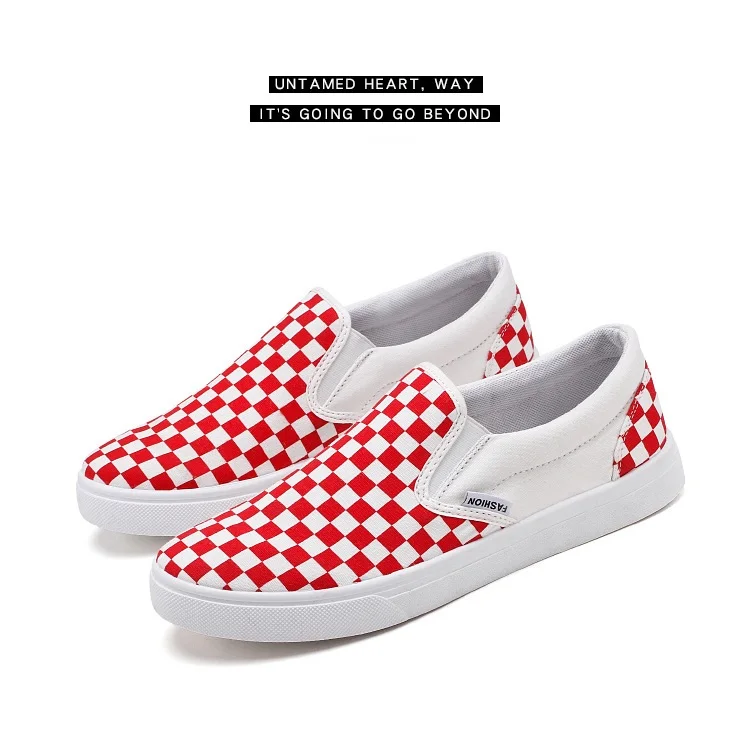 Summer canvas shoes male Korean version of color matching a pedal set foot lazy shoes shoes breathable casual shoes tide
