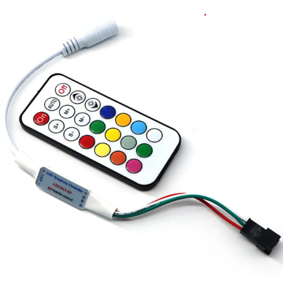 Светодиодная лента RGB 5 в 24 В пульт дистанционного управления Мини RF 21 клавиша Magic