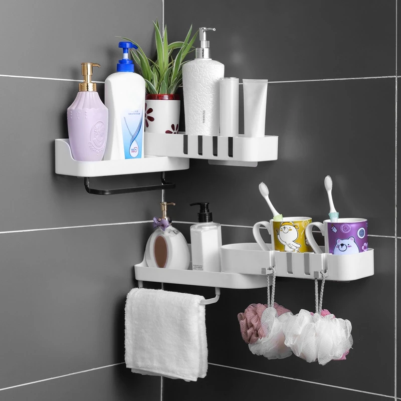 

Bathroom Corner Shower Shelf Bathroom Shampoo Shower Shelf Holder Kitchen Storage Rack Organizer Wall Mounted Type