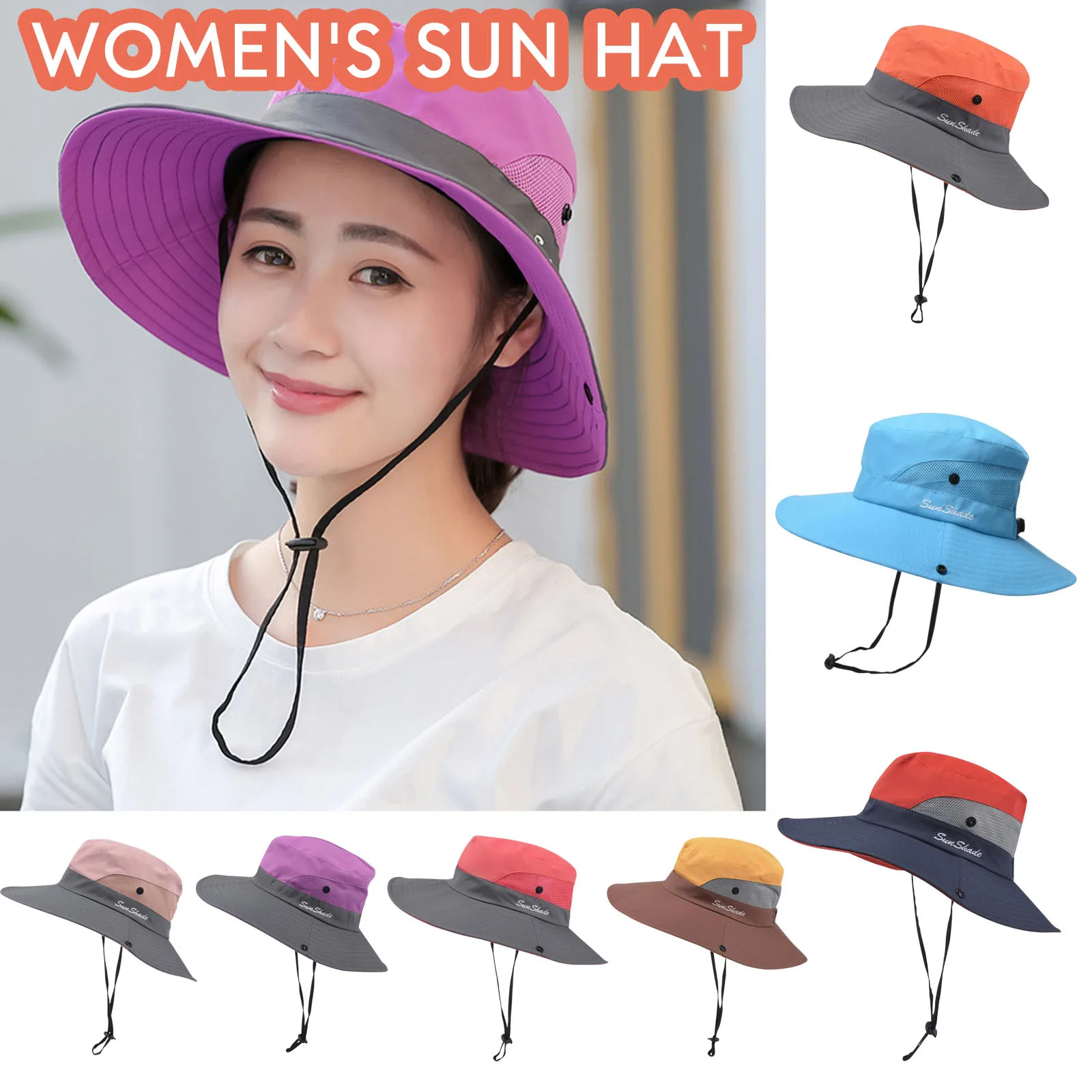 Korean Foldable Outdoor Sun Bucket Cap Harajuku Fishing Fisherman Hats
