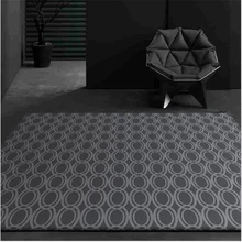 Коврик AOVOLL для гостиной, Рождественский ковер, современный минималистичный стиль, высокий серый абстрактный Овальный коврик, аксессуары для гостиной и стола