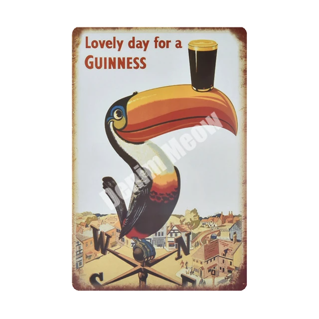 Guinness Plaque Vintage Metal Tin Signs Bar Pub Decorative Plates VODKA Wall Stickers Corona Iron Poster Beer Advertising Sign F