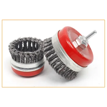 

2Pcs 2.5/3 /3.5/4 Inch Cup Wire Wheel Brushes Set Fits Most 4inch Or 4-1/2inch Angle Grinders Cleaning Wire Wheel Brush + Nut