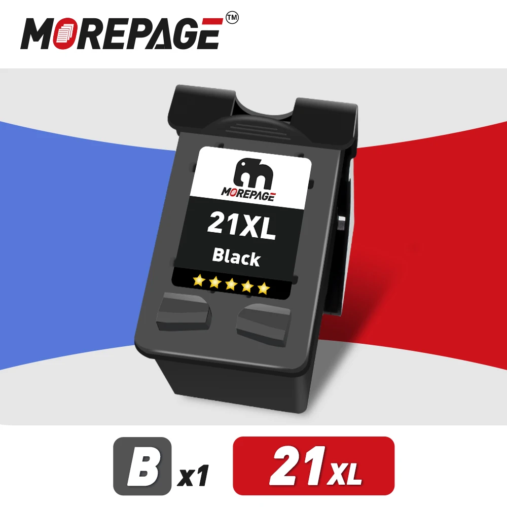 מחליף דיו MorePage עבור HP21 22 HP 21XL עבור מדפסת Deskjet F2180 F2200 F2280 F4180 F300 F380 D2300