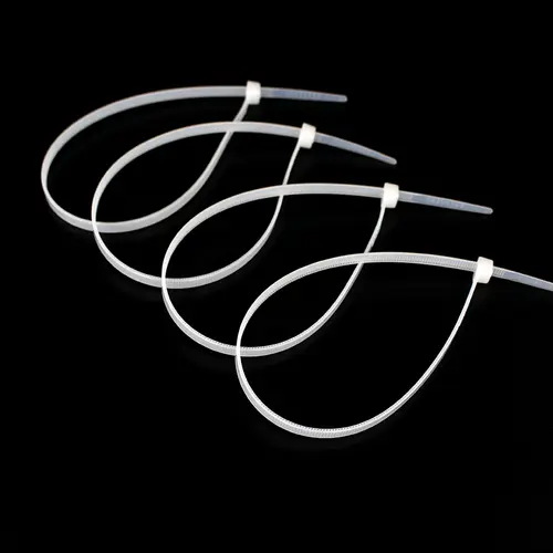100pcs/bag Cable Tie Self-locking Plastic Nylon Tie White Organiser Fasten Cable Wire Cable Zip Ties - Image 5