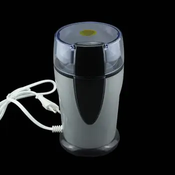 

1PC Multifunctional Electric Coffee Spice Beans Grinder Maker for Home Kitchen Grinding (Silver, US Plug)