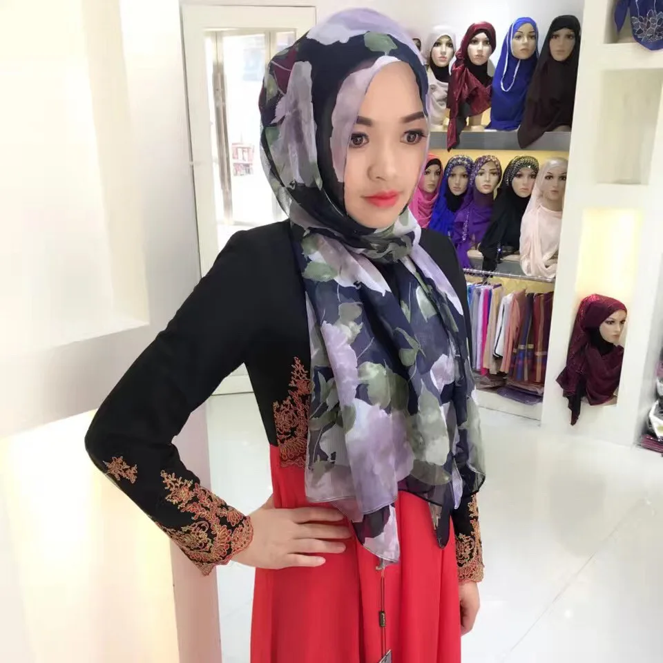 Новые женские Fibre Instant Hijab шарф Мусульманский обертывание и шаль ислам тюрбан