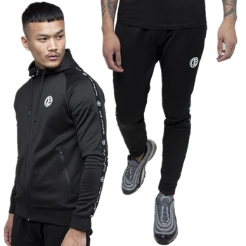 

Autumn New suit Men Tracksuit Brand Sportswear Casual Loose Sweatshirt Gyms Fitness Jogger Sweatpants Male Cotton Sporty Jacket