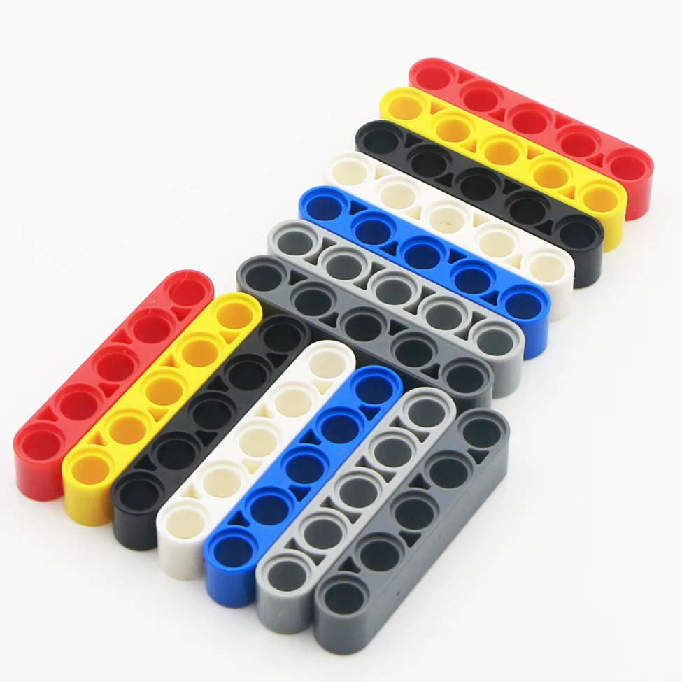 

100pcs MOC Bricks Technical Parts Liftarm 1x5 Thick Beam DIY Classic Educational Mindstorms Toy 32316 Bulk Parts Building Blocks