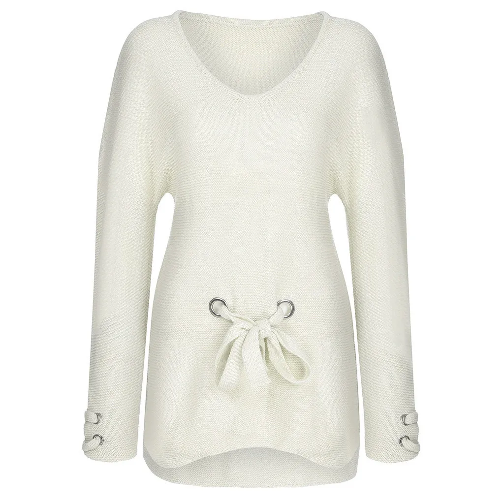 JAYCOSIN Autumn Winter Knit Sweater Women Soft O-neck Sweater Solid Color Sweater Winter Lady Warm Long Sleeve Sweater Knitwear